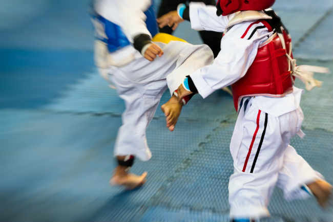 taekwondo training
